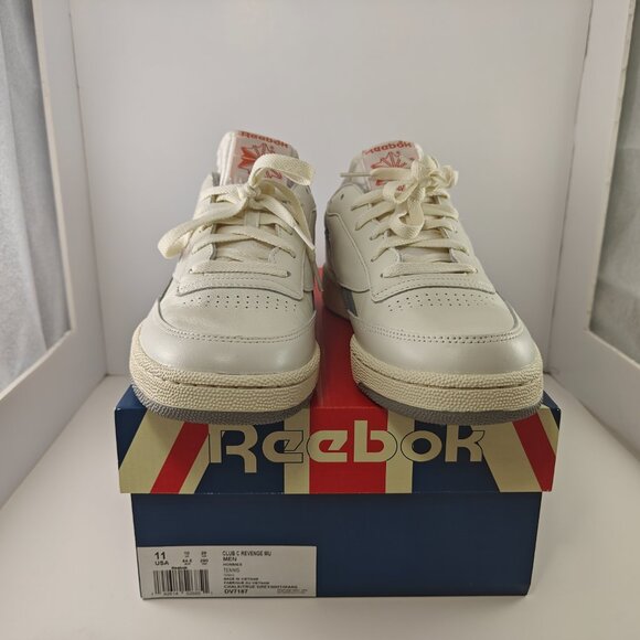 Reebok Club C Revenge Plus White/Grey Sneakers Size US 11 Mens DV7187 - Picture 5 of 12